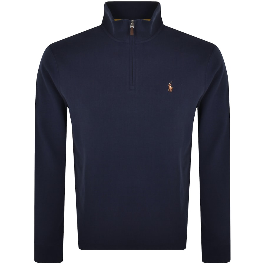 Ralph Lauren Half Zip Sweatshirt Navy Mainline Menswear